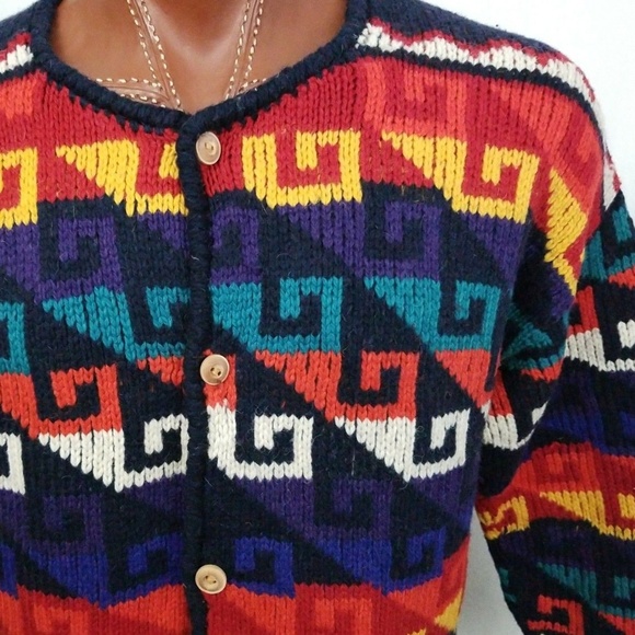 Vintage Express Tricot Bolivia Wool HandKnitted - Picture 3 of 8